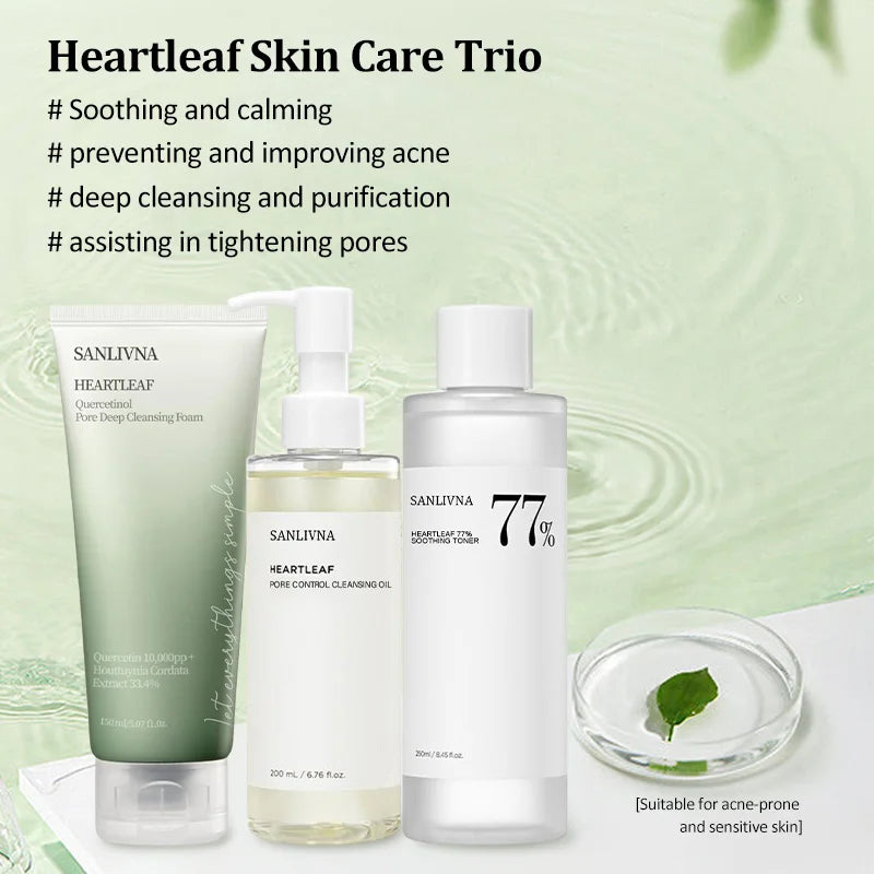 Sanlivna Skincare Heartleaf 3-Piece Set