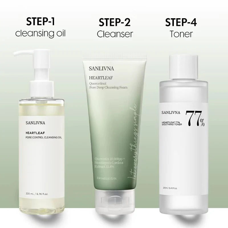 Sanlivna Skincare Heartleaf 3-Piece Set